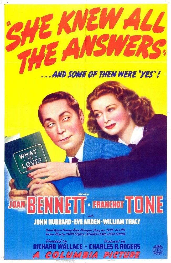 Она знала все ответы (1941) постер
