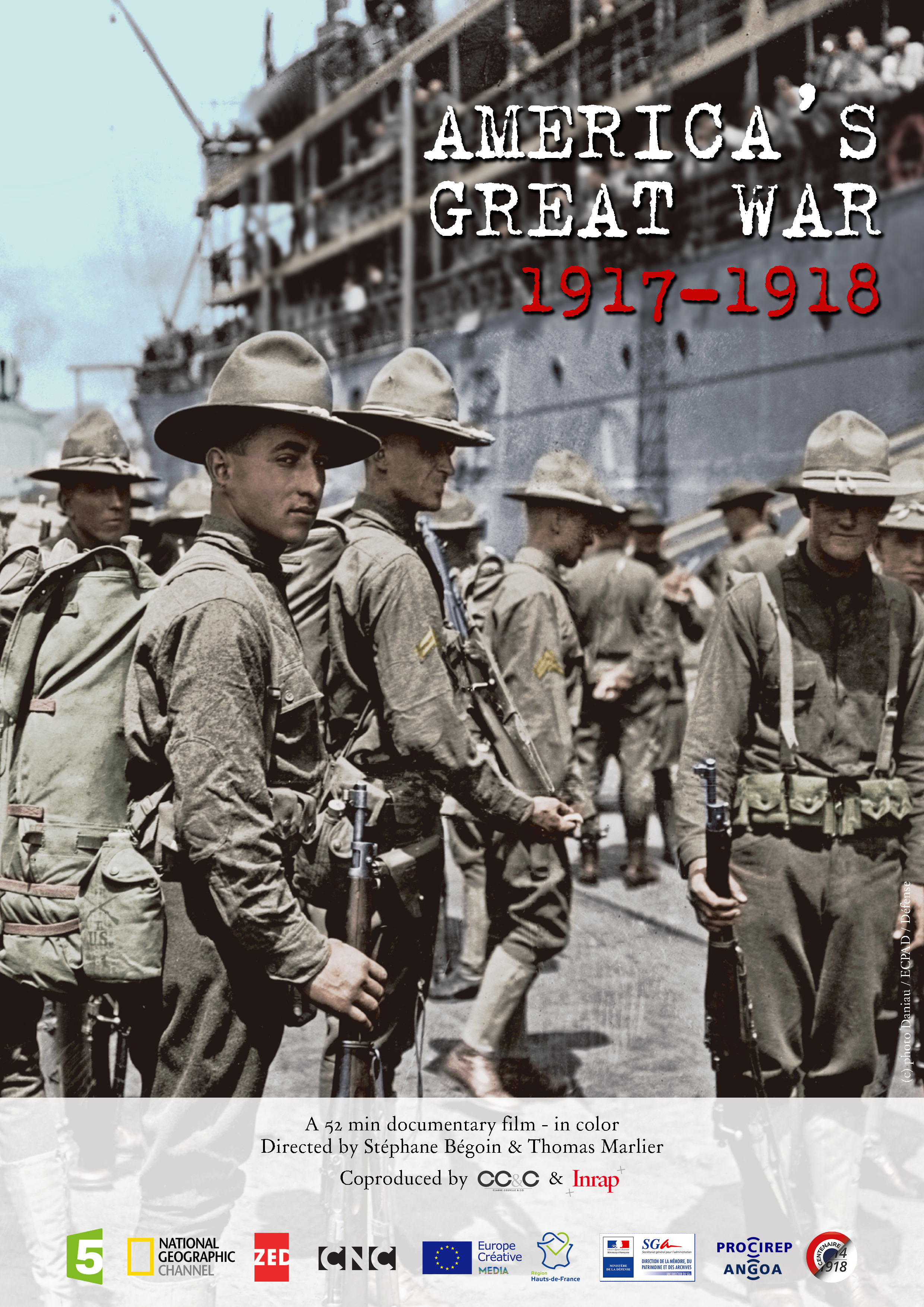 Les Américains dans la Grande Guerre 1917-1918 (2017) постер