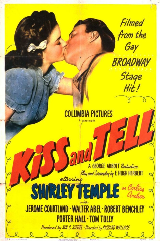Поцелуй и расскажи (1945) постер