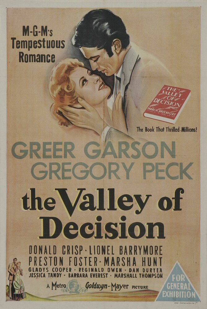 Долина решимости (1945) постер