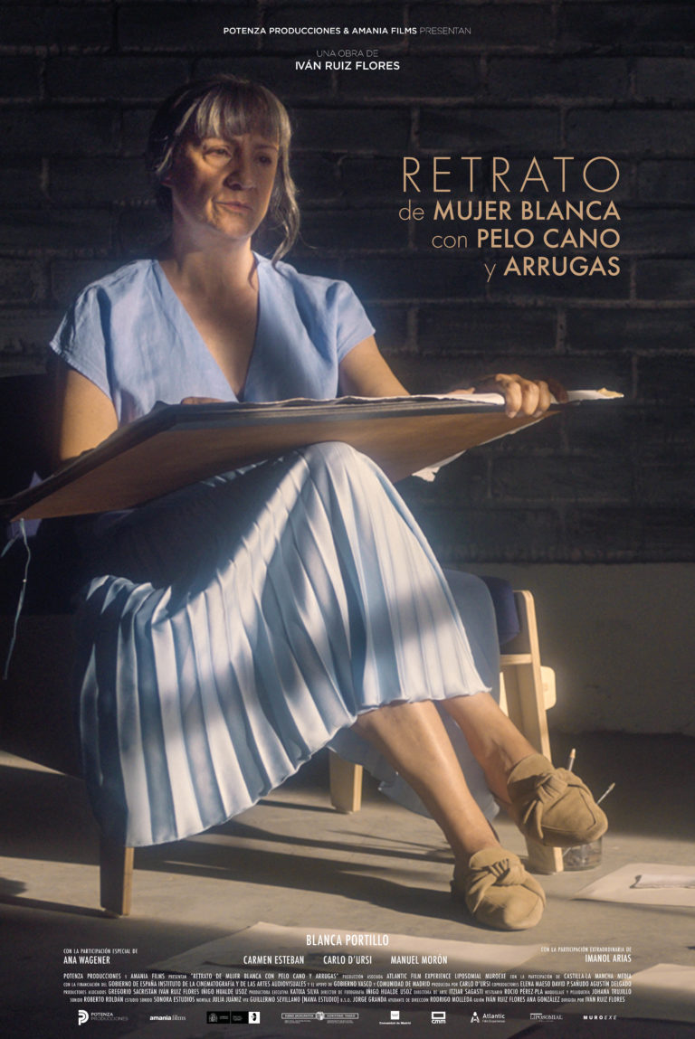 Retrato de mujer blanca con pelo cano y arrugas (2020) постер