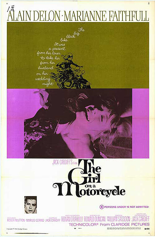 Девушка на мотоцикле (1968) постер