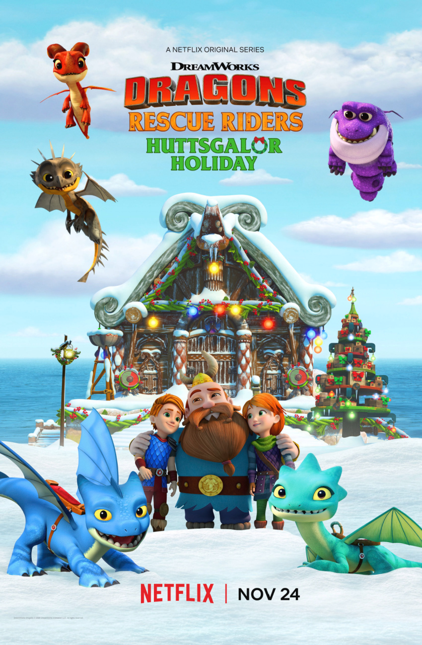 Dragons: Rescue Riders: Huttsgalor Holiday (2020) постер