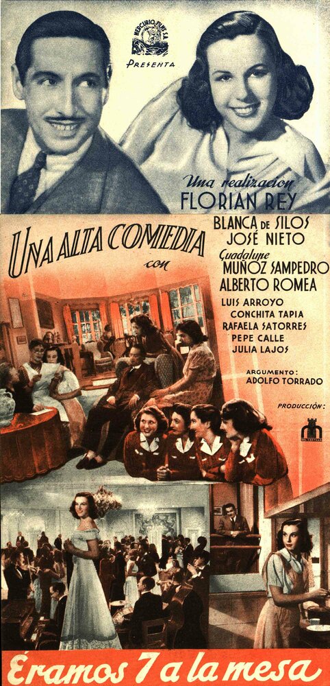 Éramos siete a la mesa (1942) постер