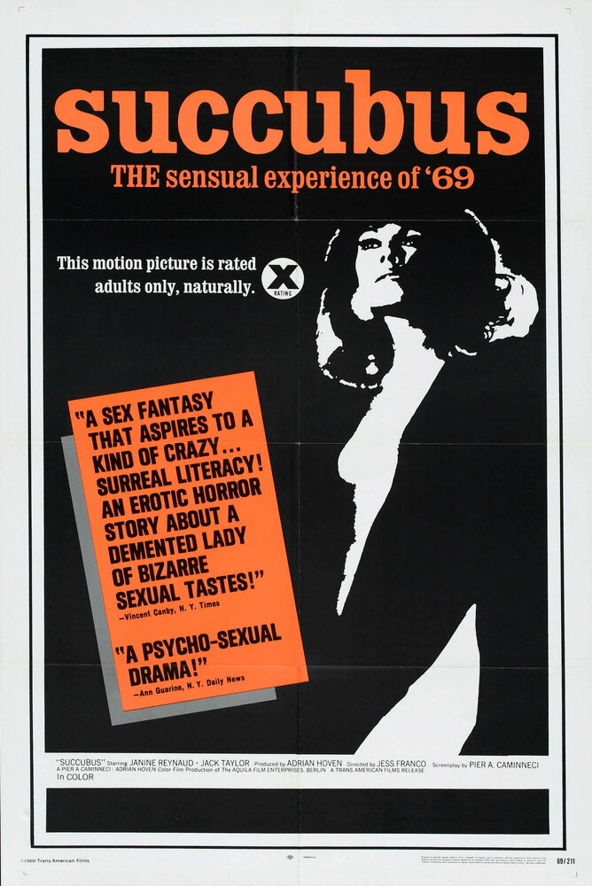 Суккуб (1968) постер