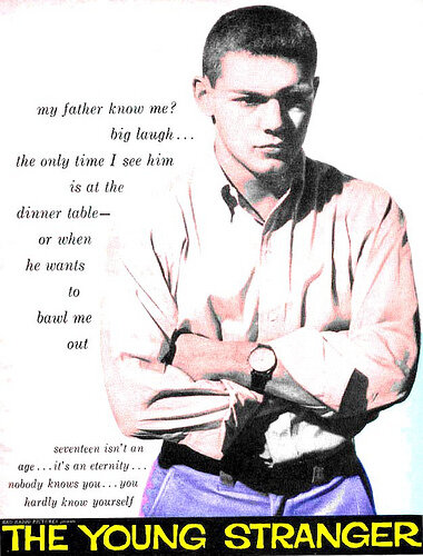 Молодой незнакомец (1957) постер