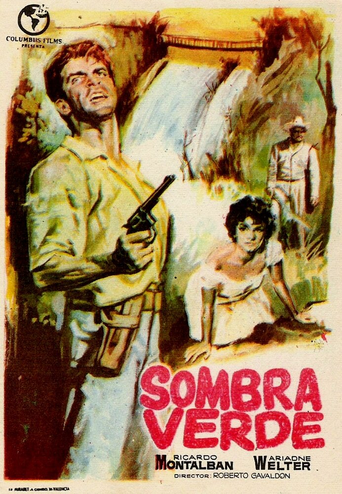 Sombra verde (1954) постер