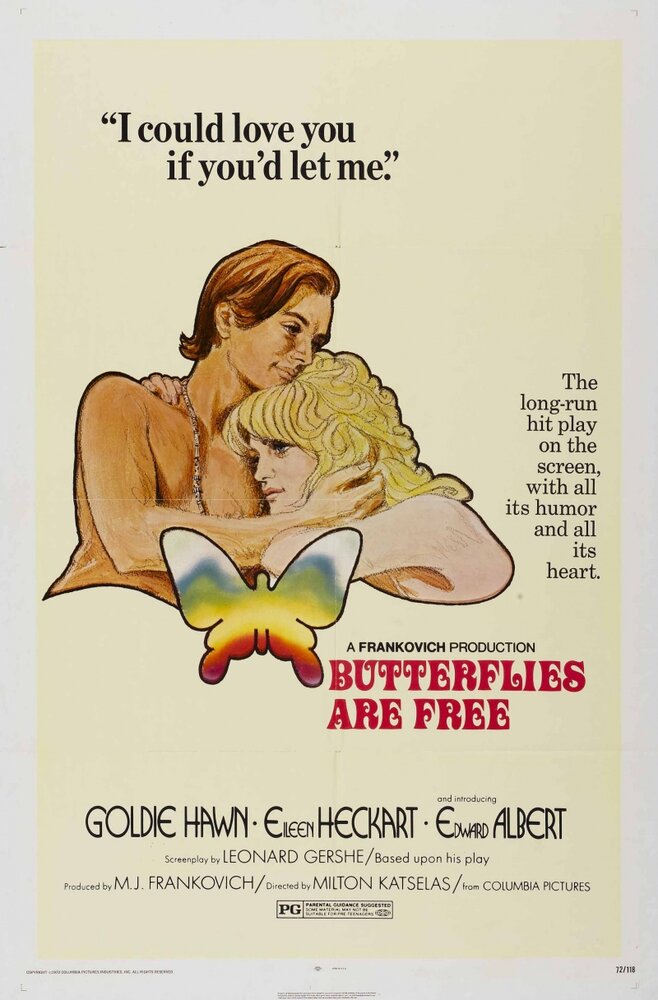 Бабочки свободны (1972) постер
