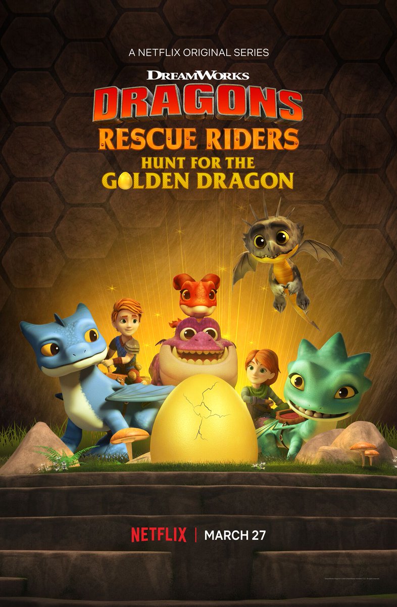Dragons: Rescue Riders: Hunt for the Golden Dragon (2020) постер