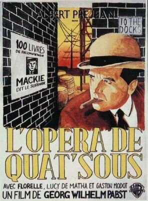 Трехгрошовая опера (1931) постер